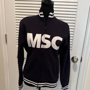 MSC Navy  Zip-Up Jacket with White Lettering
